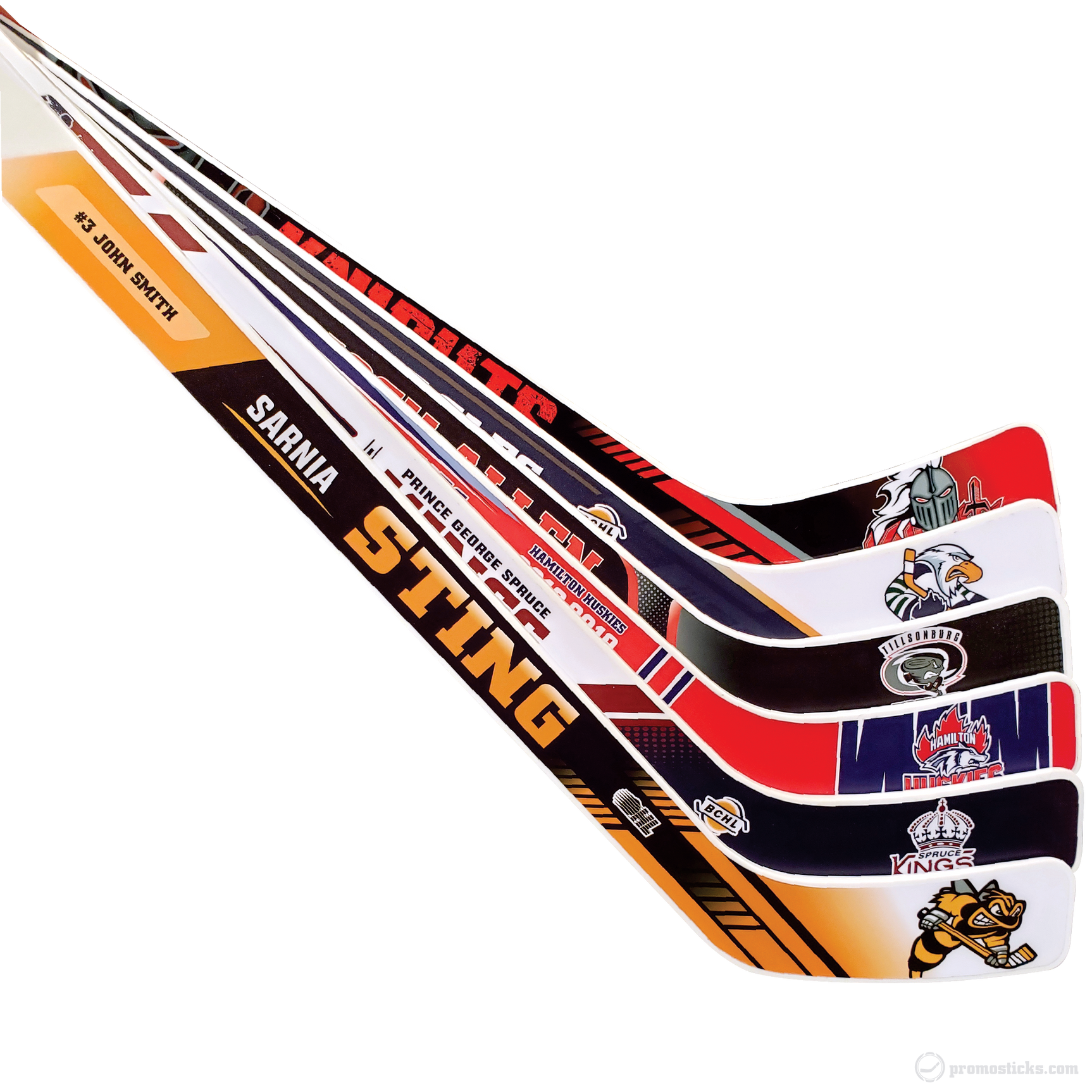 17" Plastic Player Hockey Mini Stick - Personalized